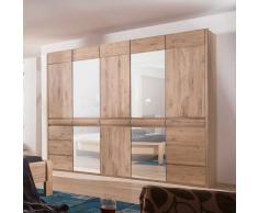 Schlafzimmer Kleiderschrank aus Eiche hell Spiegel