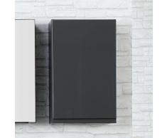 Bad Hängeschrank in Anthrazit Hochglanz 40 cm