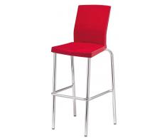Barstuhl in Rot (2er Set)