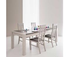 Esstischgruppe in Grau modern (5-teilig)