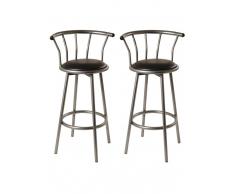 Barhocker aus Metall (2er Set)