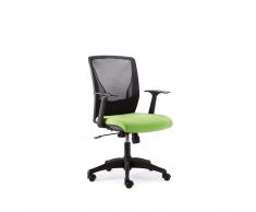 Büro Drehstuhl in Schwarz Grün höhenverstellbar