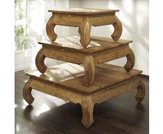 Opiumtisch aus Teak Massivholz massiv