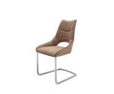 Schwingstuhl Set in Hellbraun modern (2er Set)