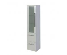Hochschrank mit Glastür Weiß Hochglanz