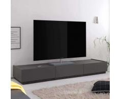 TV Board in Anthrazit 3 Schubladen