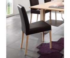 Esszimmer Stuhl in Braun Eiche Massivholz (2er Set)
