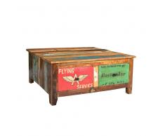 Couchtisch im Loft Design Bunt