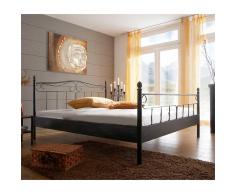 Doppelbett aus Metall Landhausstil