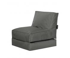 Sitzsack als Liege Anthrazit