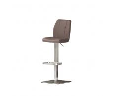 Barhocker in Braun Rückenlehne