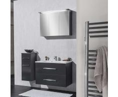Badezimmer Set in Anthrazit mit Waschtisch (3-teilig)