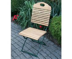 Gartenstuhl aus Robinie massiv klappbar (2er Set)
