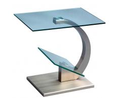 Sofatisch mit Glasplatte Zeitungsablage
