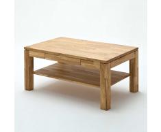 Massivholz Couchtisch aus Eiche Ablage