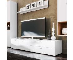 TV Lowboard in Weiß 180 cm