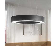Runde Pendelleuchte in Schwarz LED