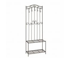 Standgarderobe aus Stahl Rostfarben