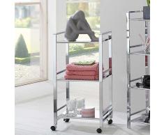 Badezimmer Regal mit Rollen Metall