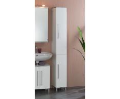 Badschrank in weiß 25 cm breit
