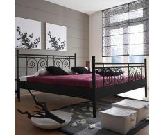 Bett für Jugendzimmer Schwarz Eisen