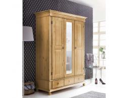 Dielenschrank aus Kiefer Massivholz abschließbar