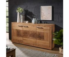 Wohnzimmer Sideboard aus Wildeiche Massivholz 170 cm