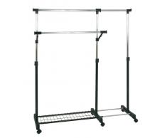Rollgarderobe mit Schuhablage