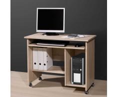 Computertisch mit Rollen Sonoma Eiche