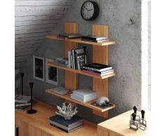 Wandregal aus Kernbuche Massivholz 80 cm breit