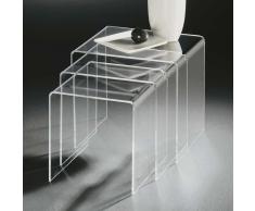 Dreisatztisch aus Acrylglas modern (3-teilig)