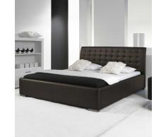 Doppelbett in dunkel Braun
