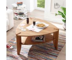 Couchtisch aus Eiche Massivholz dreieckig