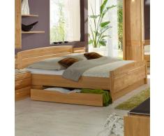 Doppelbett aus Erle Teilmassiv Bettkasten