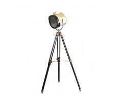Stehlampe im Schweinwerfer Look Aluminium