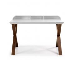 Sekretär Schreibtisch in Weiß Eiche 120 cm