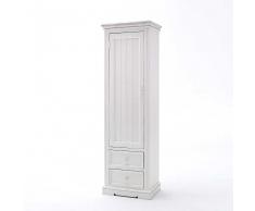 Dielenschrank in Weiß Kiefer massiv