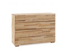 Schlafzimmer Kommode aus Kernbuche Massivholz 4 Schubladen