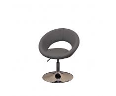 Design Drehstuhl in Grau höhenverstellbar