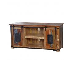 Fernsehtisch in Braun Bunt Shabby Chic