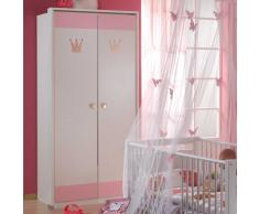 Kinder Kleiderschrank in Rosa