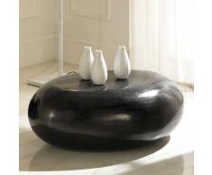 Organischer Couchtisch in Schwarz Stein