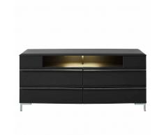 TV Lowboard mit LED Beleuchtung Grau