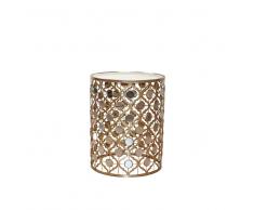 Runder Beistelltisch in Gold Italienischer Stil