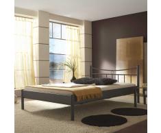 Futonbett mit 4-Fuß Gestell Anthrazit
