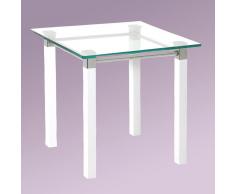 Beistelltisch mit Tischplatte aus Glas