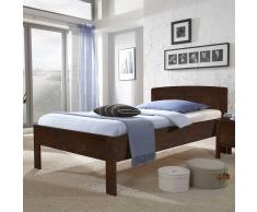 Komfortbett in Braun Buche Massivholz