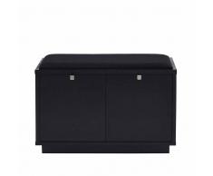 Garderobenbank in Schwarz 70 cm breit