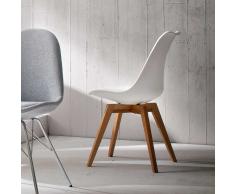 Schalenstuhl in Weiß Esszimmer (2er Set)