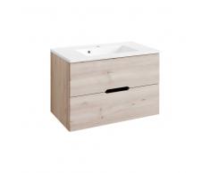 Waschtischunterschrank in Buche hell 80 cm breit